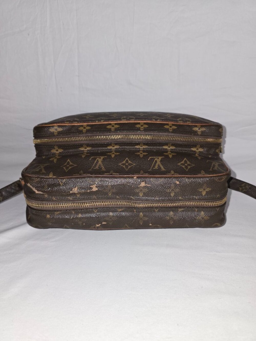 Vtg Louis Vuitton Nil Monogram Canvas Reporter Shoulder Bag Authentic AS IS - Picture 16 of 16